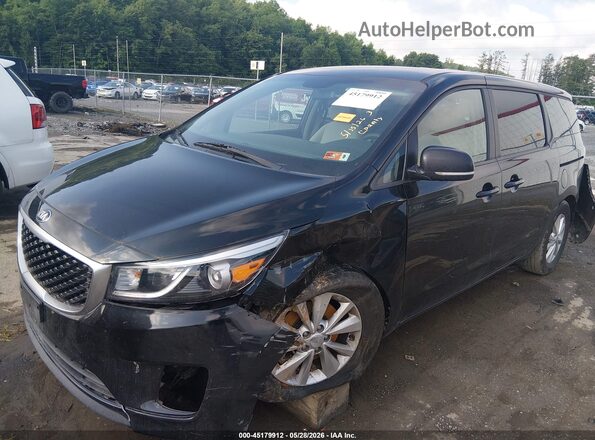 KNDMB5C14J6389320 2018 KIA SEDONA Black Front left