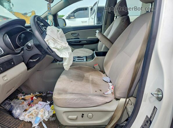 KNDMB5C14M6665354 2021 KIA SEDONA White Vista interior delantera