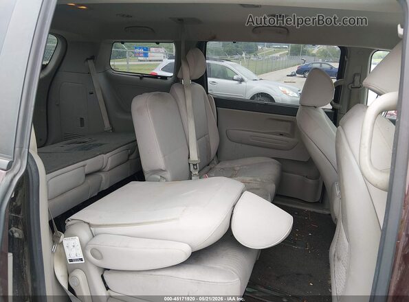 KNDMB5C15G6085633 2016 KIA SEDONA Burgundy Vista de la etiqueta del VIN