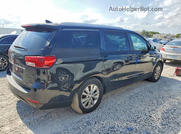 KNDMB5C15G6157236 2016 KIA SEDONA Black უკანა მარჯვენა