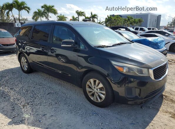 KNDMB5C15G6157236 2016 KIA SEDONA Black წინა მარჯვენა