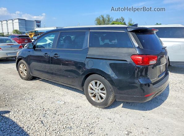 KNDMB5C15G6157236 2016 KIA SEDONA Black უკანა მარცხენა