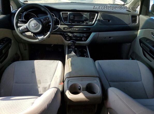 KNDMB5C15G6157236 2016 KIA SEDONA Black წინა პანელის ხედი