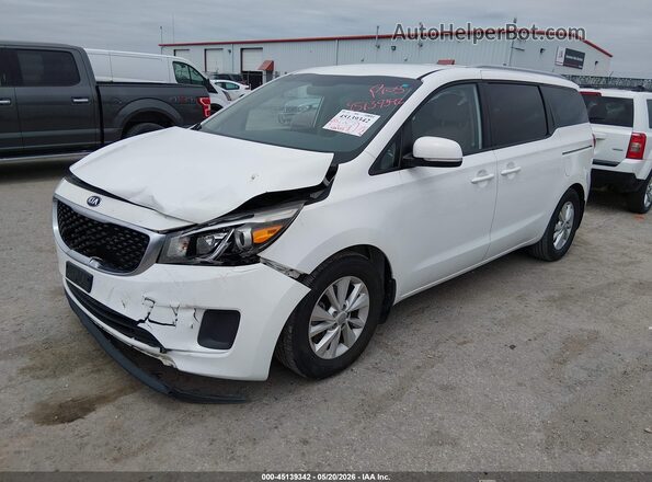 KNDMB5C16G6099234 2016 KIA SEDONA Белый Передняя левая четверть