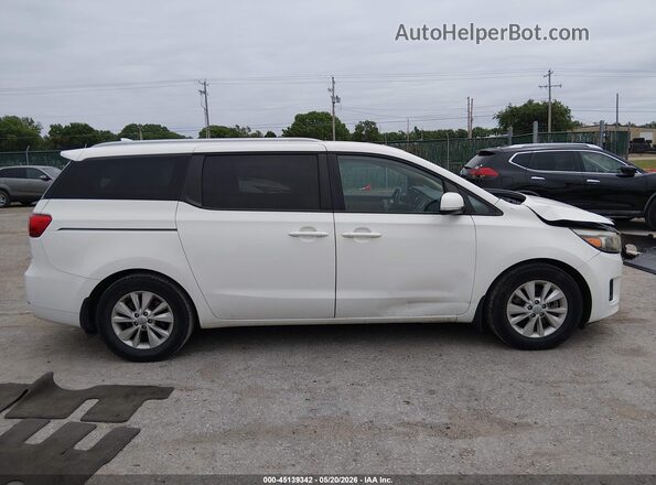 KNDMB5C16G6099234 2016 KIA SEDONA Белый Вид задней части салона