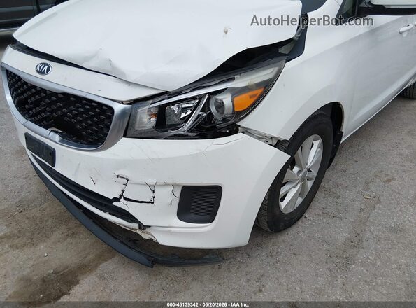 KNDMB5C16G6099234 2016 KIA SEDONA Белый Вид спереди