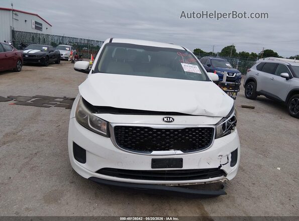 KNDMB5C16G6099234 2016 KIA SEDONA Белый Вид щитка приборов