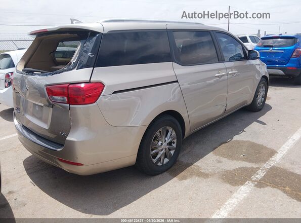 KNDMB5C16G6111026 2016 KIA SEDONA Gold Tył prawy