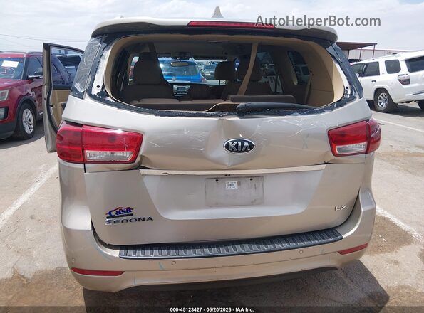 KNDMB5C16G6111026 2016 KIA SEDONA Gold Widok z przodu