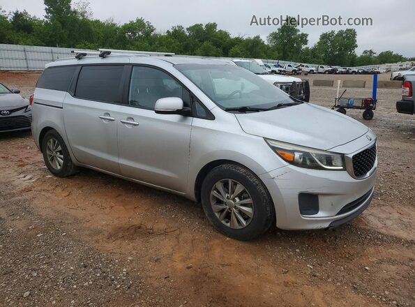 KNDMB5C16G6163238 2016 KIA SEDONA Серебряный Передняя правая четверть