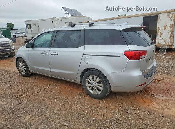 KNDMB5C16G6163238 2016 KIA SEDONA Серебряный Задняя левая четверть