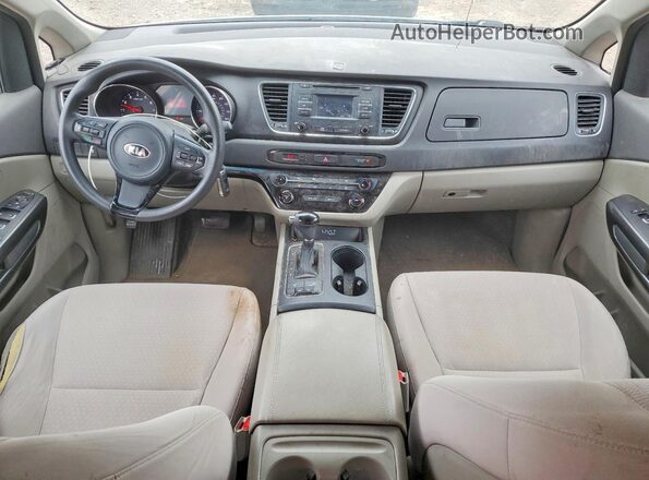 KNDMB5C16G6163238 2016 KIA SEDONA Серебряный Вид панели приборов
