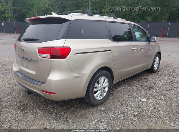 KNDMB5C16G6211434 2016 KIA SEDONA Tan Rear right
