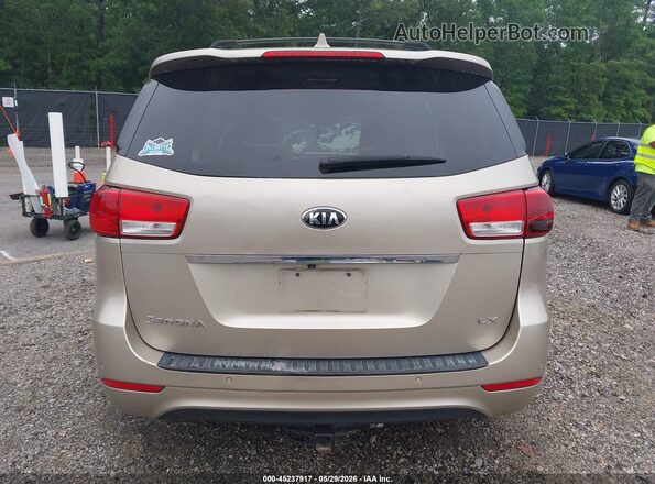 KNDMB5C16G6211434 2016 KIA SEDONA Tan 