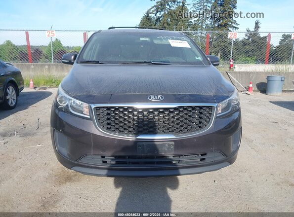 KNDMB5C16H6270338 2017 KIA SEDONA Brown Սարքավորումների վահանակի տեսք