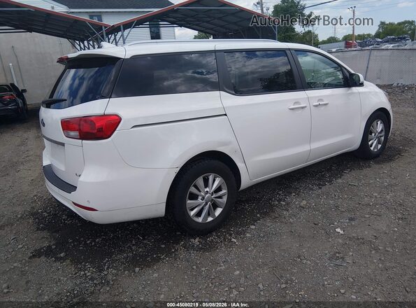 KNDMB5C16H6327038 2017 KIA SEDONA White Tył prawy