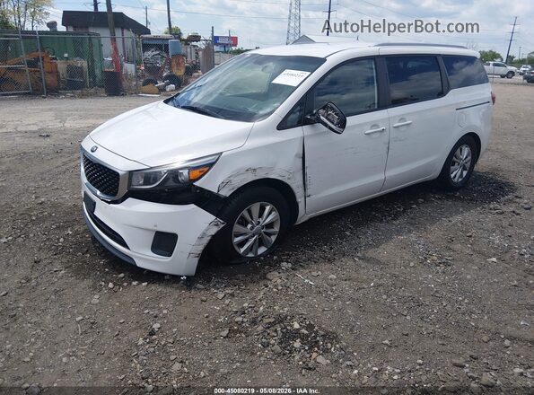 KNDMB5C16H6327038 2017 KIA SEDONA White Przód lewy