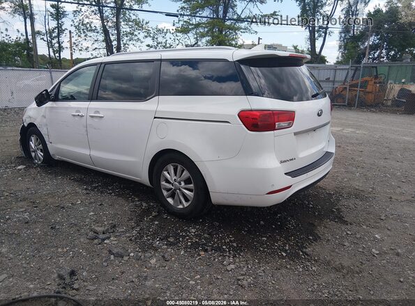 KNDMB5C16H6327038 2017 KIA SEDONA White Tył lewy