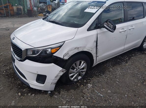 KNDMB5C16H6327038 2017 KIA SEDONA White Widok z przodu