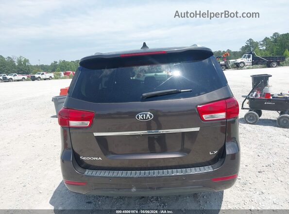 KNDMB5C16J6363432 2018 KIA SEDONA Коричневый 