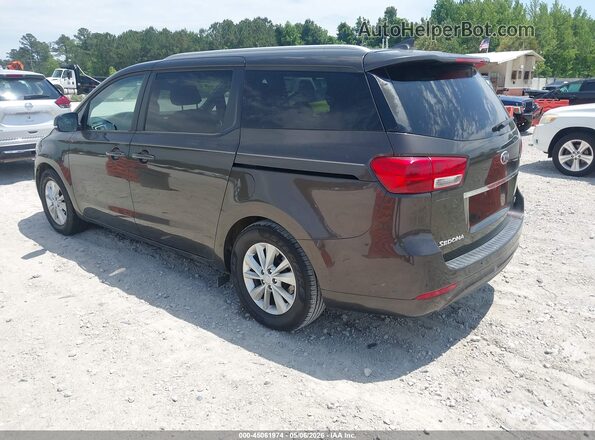 KNDMB5C16J6363432 2018 KIA SEDONA Коричневый Задняя левая четверть