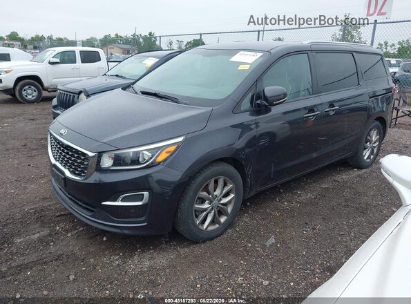 KNDMB5C16K6525772 2019 KIA SEDONA Black წინა მარცხენა ხედი სამი მეოთხედიდან