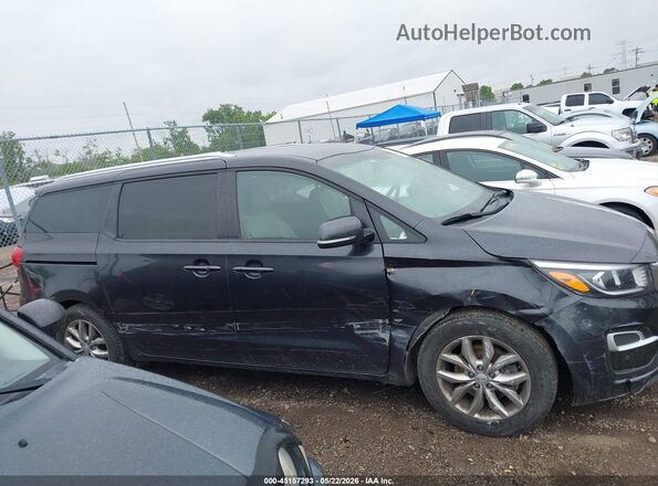KNDMB5C16K6525772 2019 KIA SEDONA Black უკანა სალონის ხედი