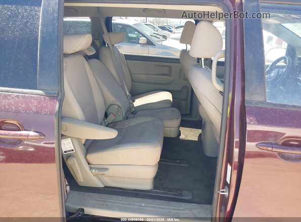 KNDMB5C17H6221679 2017 KIA SEDONA Burgundy Widok naklejki z numerem VIN