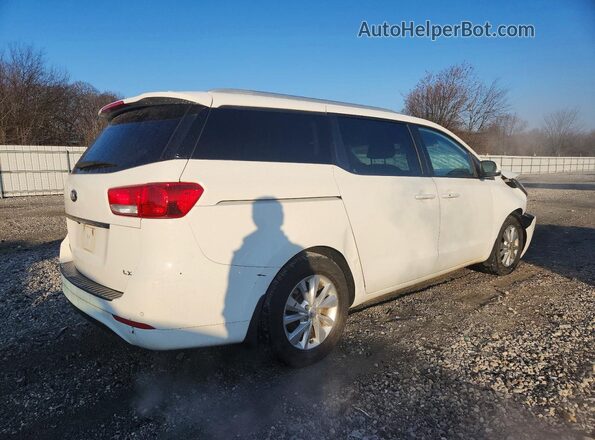 KNDMB5C17H6292526 2017 KIA SEDONA Белый Задняя правая четверть