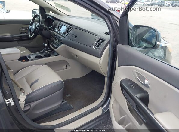 KNDMB5C17H6322740 2017 KIA SEDONA Gray 