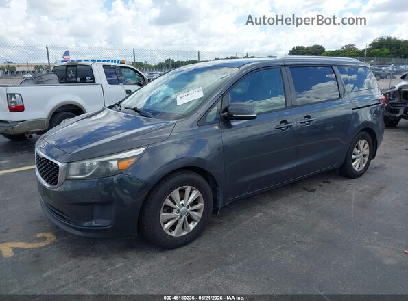 KNDMB5C17H6322740 2017 KIA SEDONA Gray 