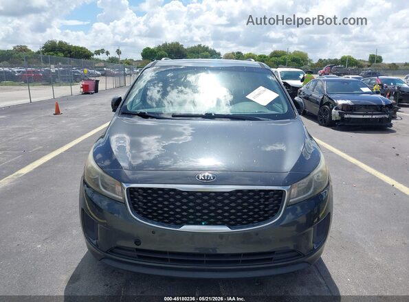 KNDMB5C17H6322740 2017 KIA SEDONA Gray 