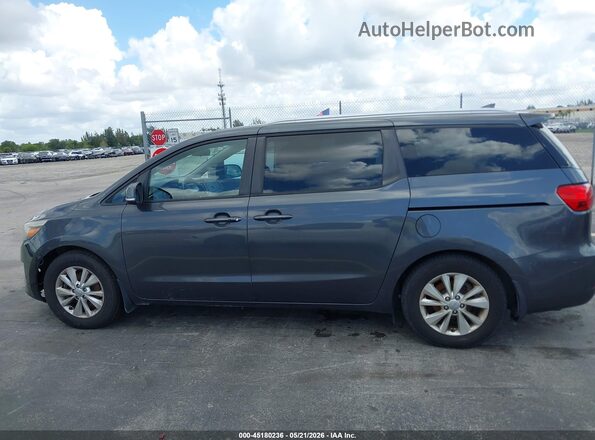 KNDMB5C17H6322740 2017 KIA SEDONA Gray 