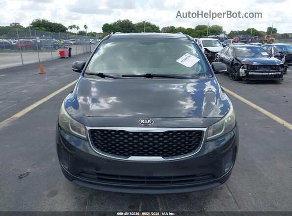 KNDMB5C17H6322740 2017 KIA SEDONA Gray 