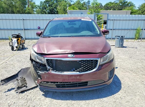KNDMB5C17H6324214 2017 KIA SEDONA Burgundy 