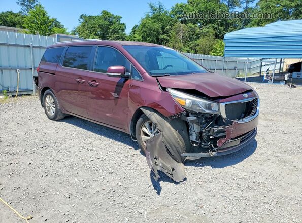 KNDMB5C17H6324214 2017 KIA SEDONA Burgundy 