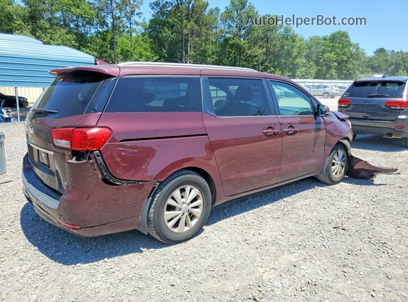 KNDMB5C17H6324214 2017 KIA SEDONA Burgundy 