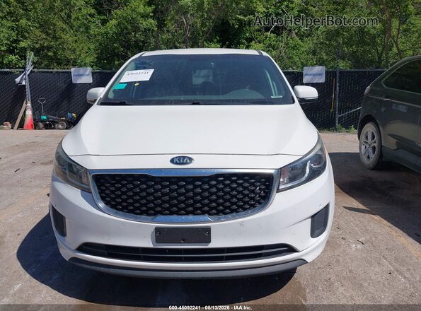KNDMB5C17H6340493 2017 KIA SEDONA White ხელსაწყოთა პანელის ხედი