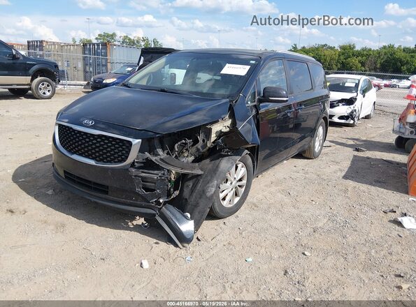 KNDMB5C17J6348549 2018 KIA SEDONA Black Przód lewy