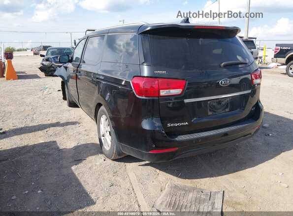 KNDMB5C17J6348549 2018 KIA SEDONA Black Tył lewy