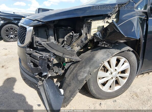 KNDMB5C17J6348549 2018 KIA SEDONA Black Widok z przodu