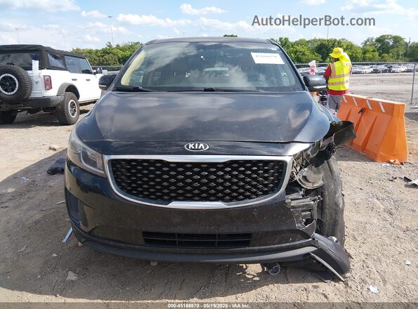 KNDMB5C17J6348549 2018 KIA SEDONA Black Widok zestawu wskaźników