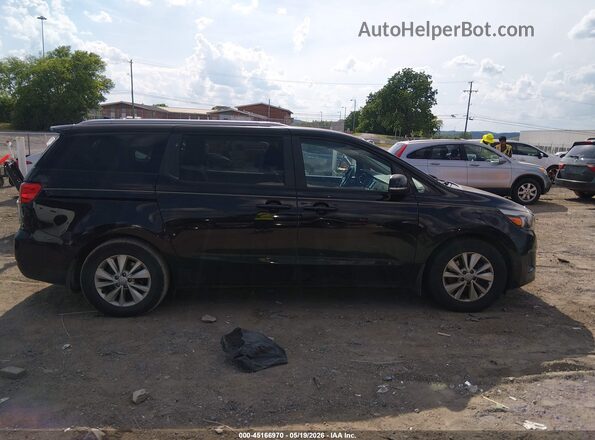 KNDMB5C17J6348549 2018 KIA SEDONA Black Widok wnętrza z tyłu