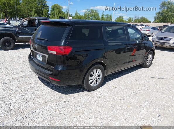 KNDMB5C18H6217978 2017 KIA SEDONA Черный Задняя правая четверть