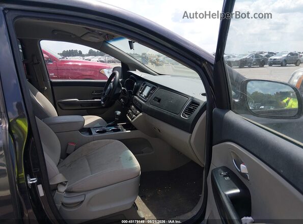 KNDMB5C18K6549104 2019 KIA SEDONA Gray Widok wnętrza z przodu