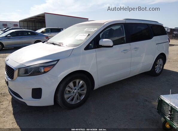 KNDMB5C19G6153805 2016 KIA SEDONA White Przód lewy