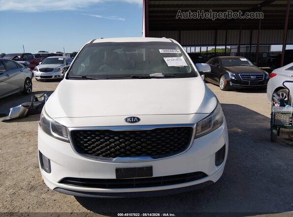 KNDMB5C19G6153805 2016 KIA SEDONA White Widok zestawu wskaźników