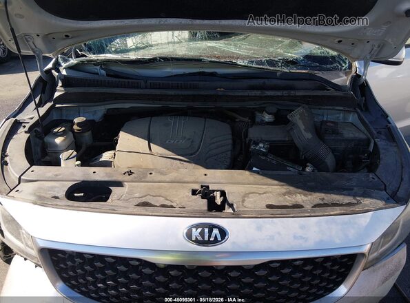 KNDMB5C19H6218377 2017 KIA SEDONA Gray Widok z tyłu