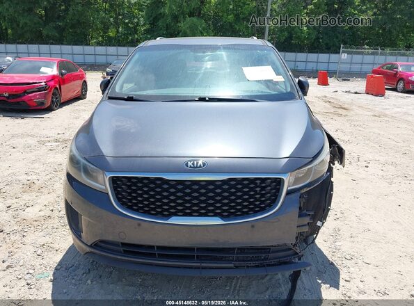 KNDMB5C19H6284346 2017 KIA SEDONA Gray ხელსაწყოთა პანელის ხედი