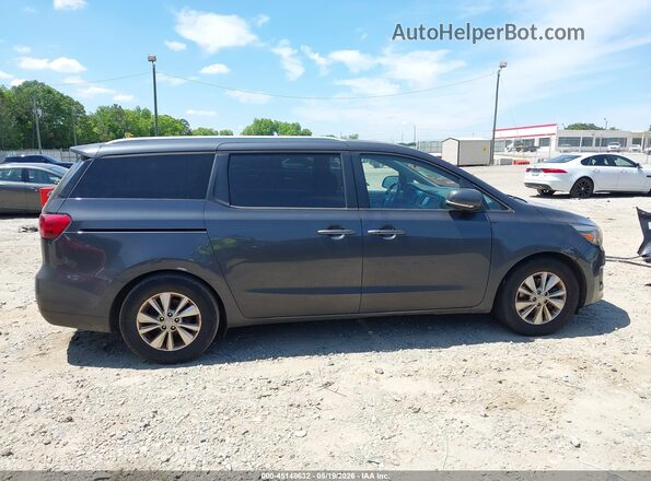 KNDMB5C19H6284346 2017 KIA SEDONA Gray უკანა სალონის ხედი